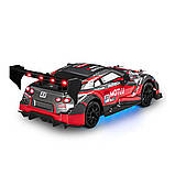 Машинка для дрифту Nissan GT-R 4WD дрифт машина на радіокеруванні Світло фар Підсвічування дна, фото 2