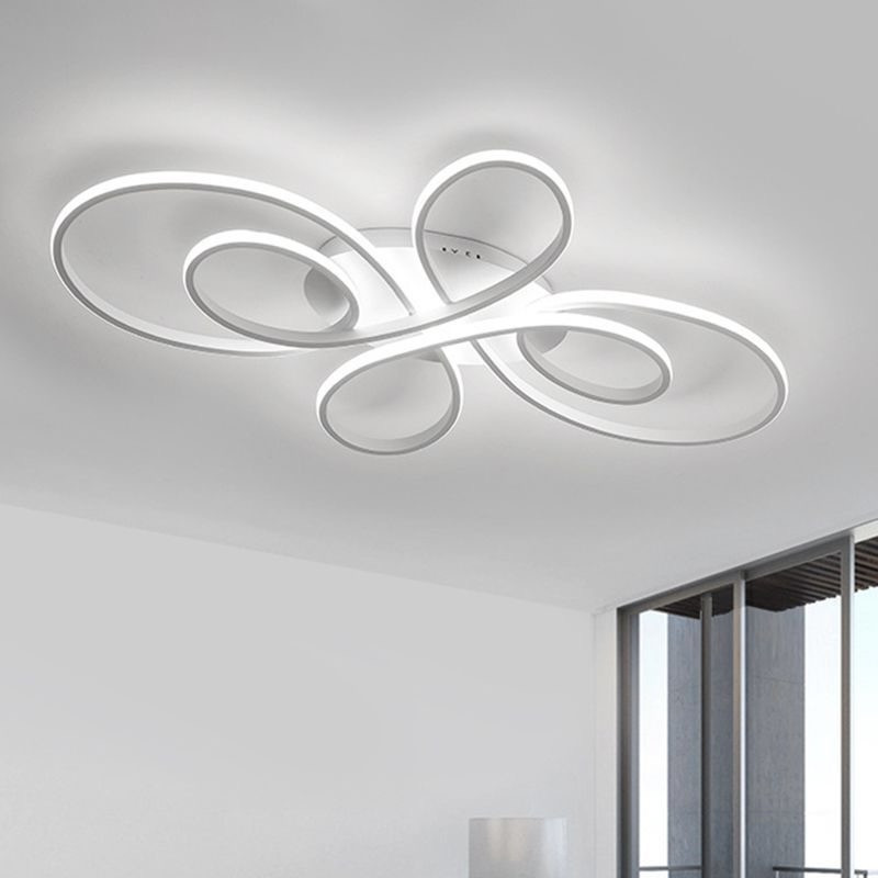 Сучасна Led-люстра на 95W з пультом у білому корпусі, освітлення до 18 м² Ardero AL6540ARD FABIO М, фото 1