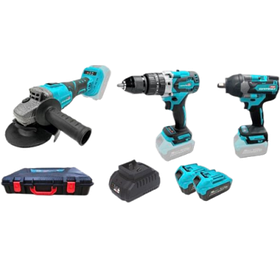 Набір акумуляторних інструментів Grand № 3 Prof (МШУ-20BL/PRO+ДА-20/13UBL+АГ-800UBL)