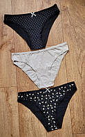 Жіночі труси бавовна, набір 3 шт., жіноча спідня білизна М/ 44-46 р