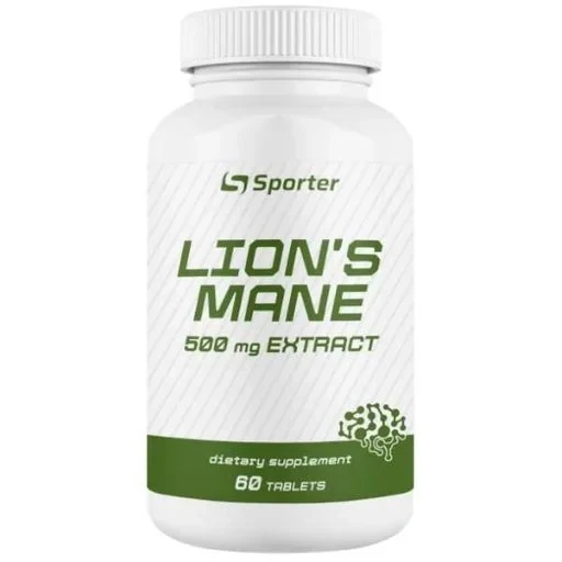Їжовик гребінчастий Sporter Lion's Mane Mushroom Extract 500 мг 60 капс.