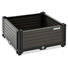 Модульний ящик для вирощування рослин 24 л Cultivo GROW CUBE S, поліпропілен, дренаж, темно-коричневий