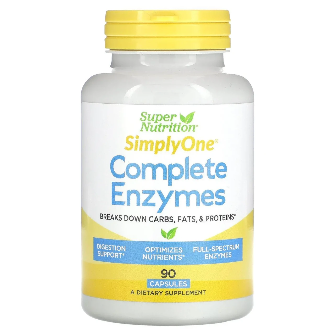 Добавка для нормального травлення Super Nutrition Simply One Complete Enzymes 90 капс.