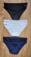 Жіночі труси бавовна, набір 3 шт., жіноча спідня білизна S/ 42 р.