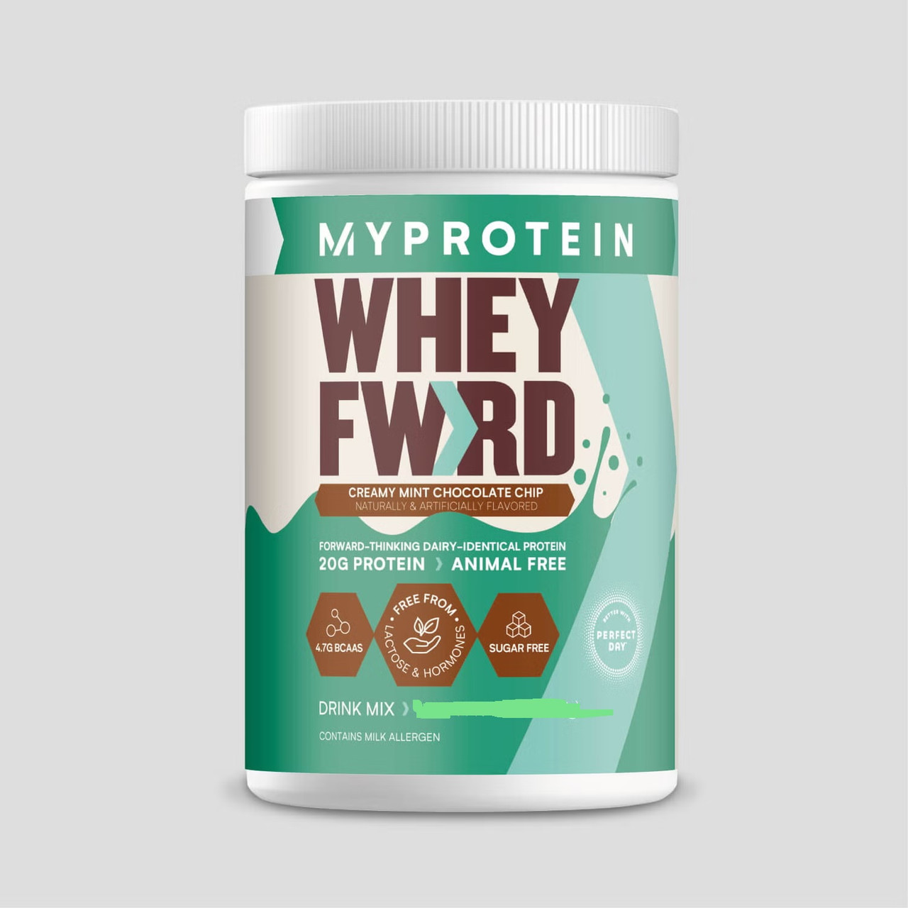(уцінка термін по 4.25) Протеїн на мікрофлоре MyProtein Whey Forward 874 г (32 порц.) creamy mint choco chip