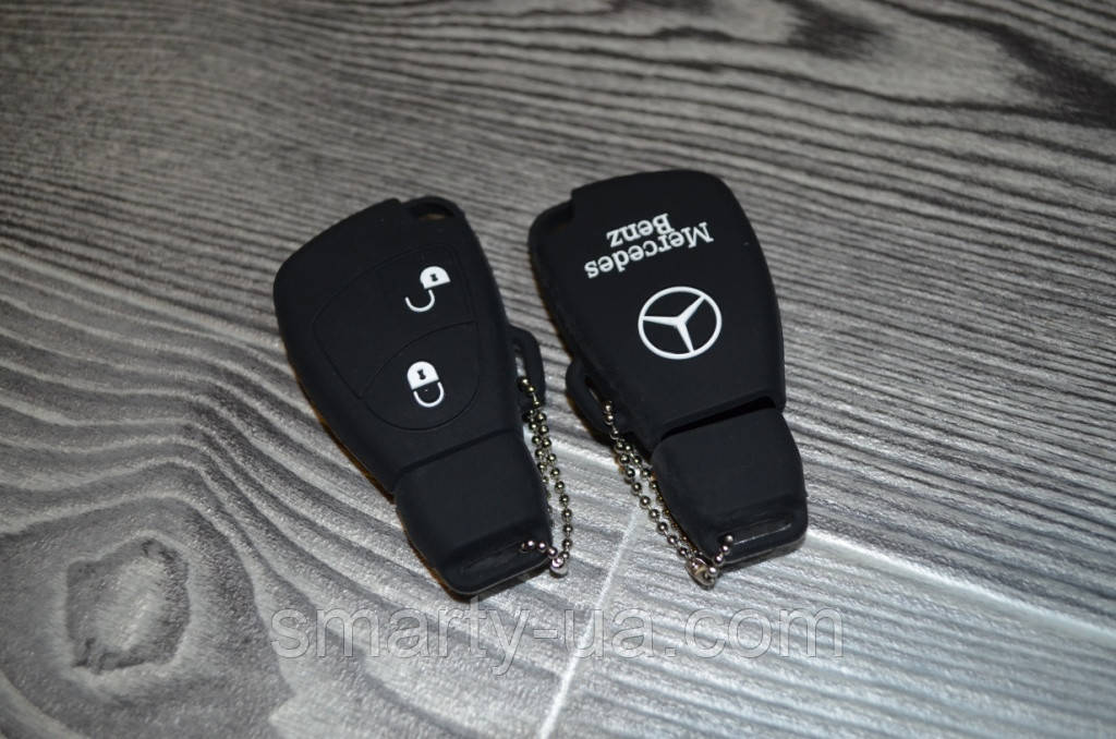 Силиконовый чехол для ключа 2 кнопки Mercedes - фото 2 - id-p747005626