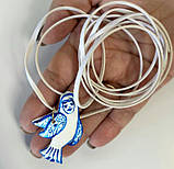 Прикраса ручної роботи з полімерної глини «Пташка щастя». Підвіска, фото 3