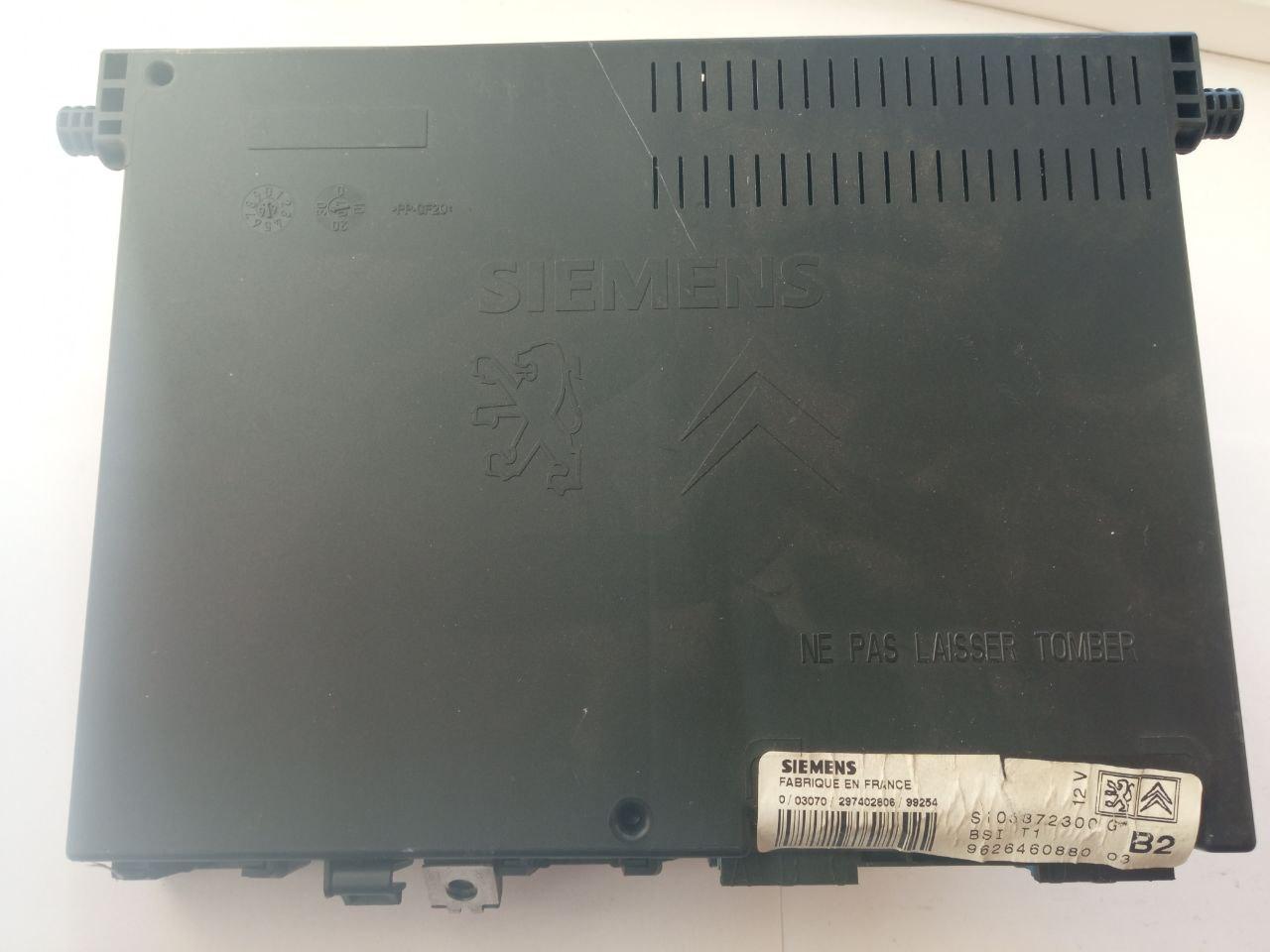 Електронний блок керування Peugeot 206 / Citroen Siemens 9626460880 03 B2 / 962646088003B2 / BSiT1 / 05872300G, фото 1
