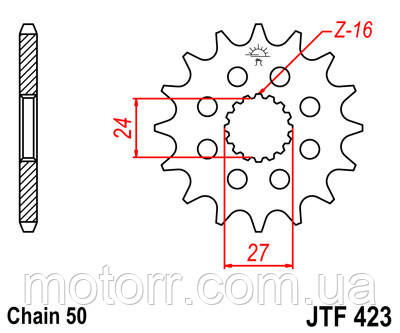 Зірка передня JT JTF423.18