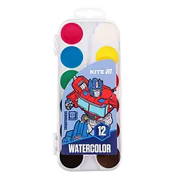 Фарби акварельні Kite Transformers 12 кольорів TF25-061