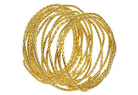 Металеве кільце для серветок Браслет, D4*3.5см, колір - золото (набір 6 шт)