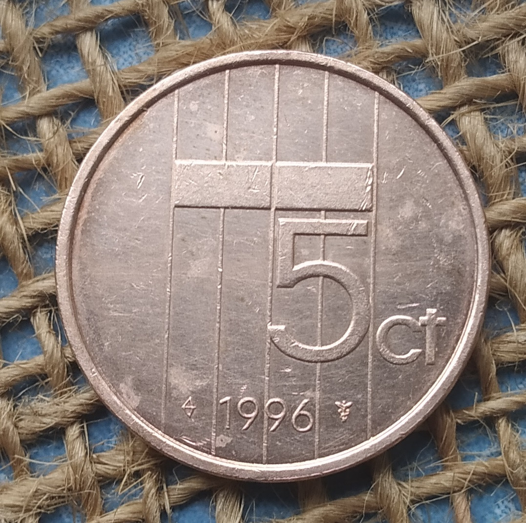 5 центiв 1996 року. Нiдерланди