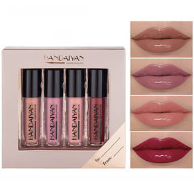 Набір рідких глянсових блисків для губ 4в1 (60724)