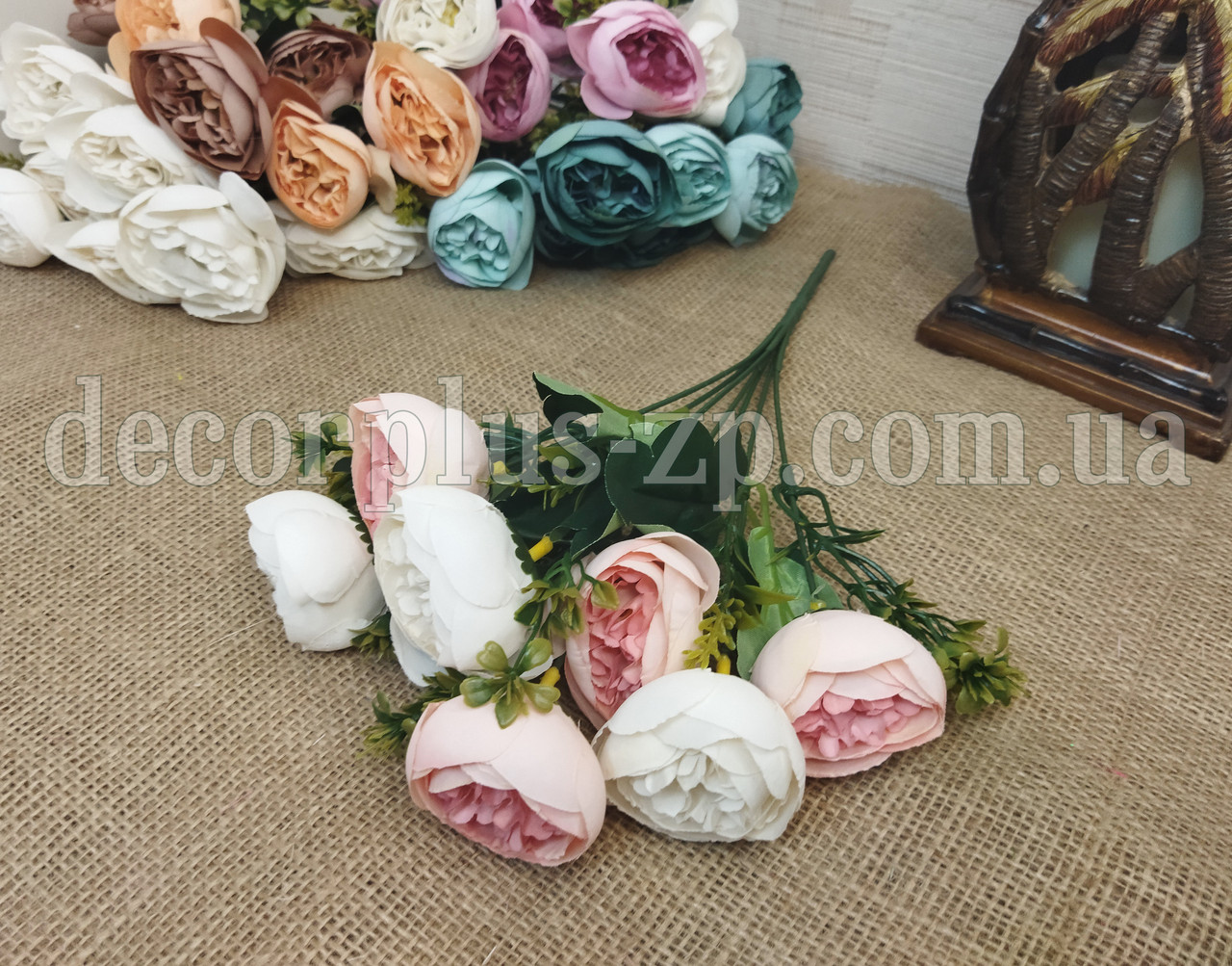 Букетик півоніі махрової (7 гілок), фото 1