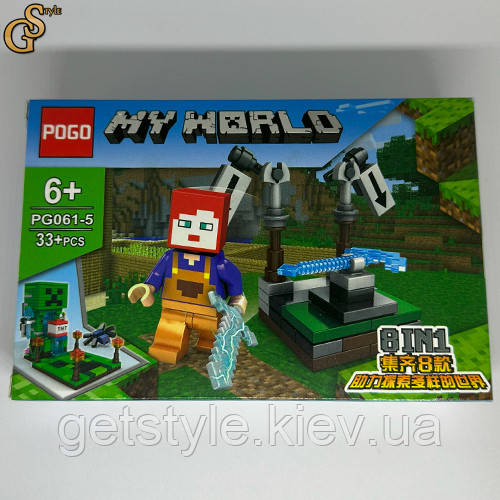Конструктор Майнкрафт Minecraft подарункове паковання