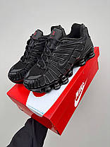Чоловічі Кросівки Nike Shox TL Triple Black / Найк Шокс ТЛ Трипл Чорні, фото 5