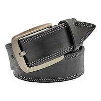 Ремінь чоловічий джинсовий шкіряний з кольровою строчкою 40 мм - купити оптом в Одесі