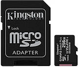 Картка пам'яті Kingston microSDXC Canvas Select Plus Class 10 UHS-I U1 V10 A1 + SD-адаптер 256 GB Full HD і 4K, фото 2