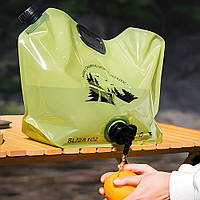 Складная сумка для воды с краном для кэмпинга походов 8 л портативная канистра пакет