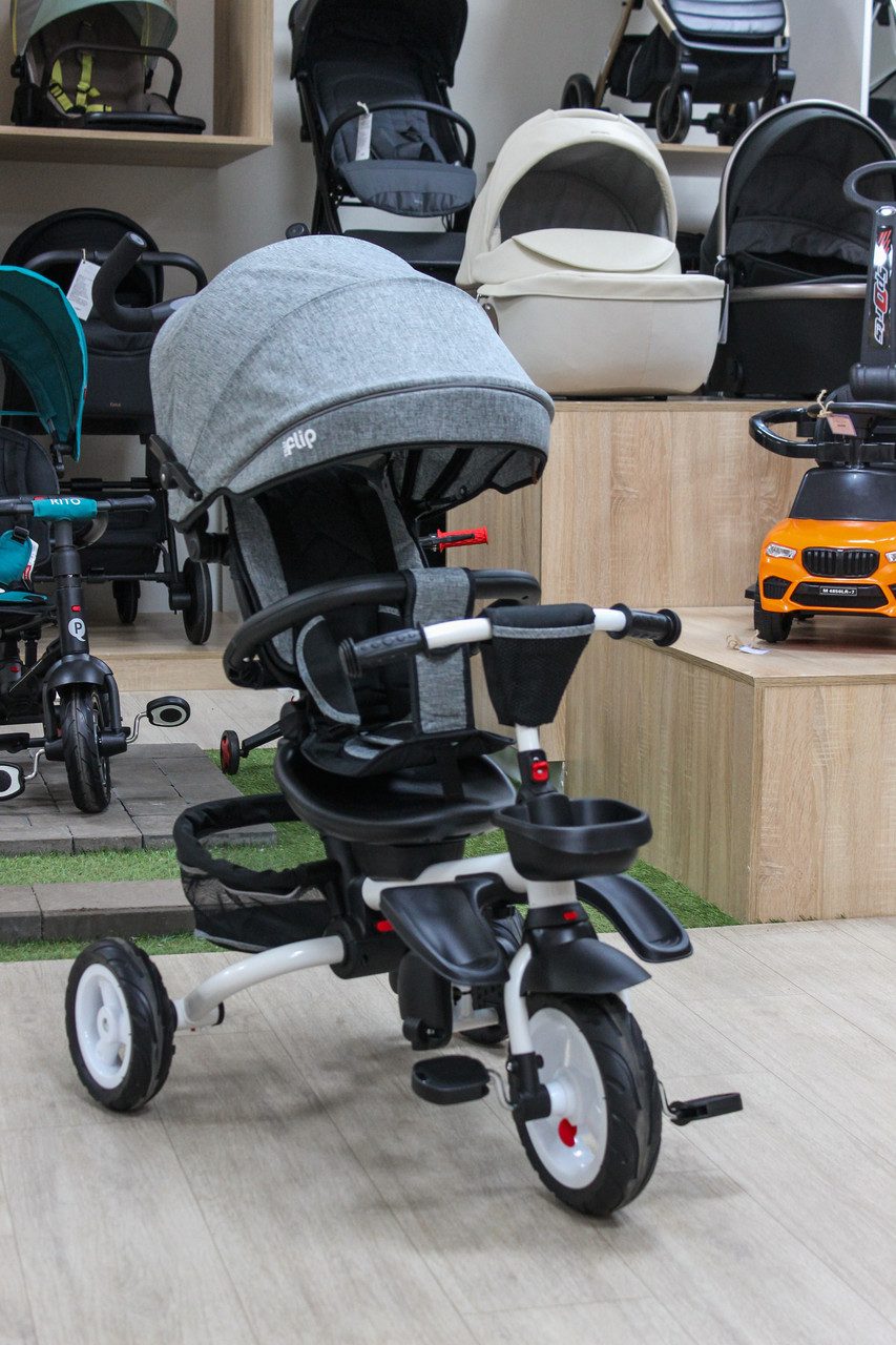 Триколісний велосипед TILLY FLIP T-390/1, Сірий