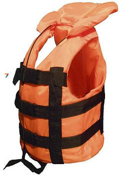 Рятувальний жилет жовтогарячий від 30 кг. до 50 кг., водний страхувальний жилет