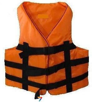 Рятувальний жилет жовтогарячий від 50 кг. до 70 кг., водний страхувальний жилет