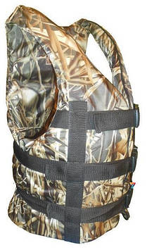 Рятувальний жилет Камуфляж Ліс Дуб від 70 кг. до 90 кг. Страхувальний жилет камуфляж 70-90 кг.