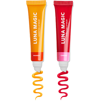 Набір бальзамів для губ Манго і вишня Luna Magic Lush & Plush Hydrating Lip Balm Duo Mango Cherry 2 х 15 мл