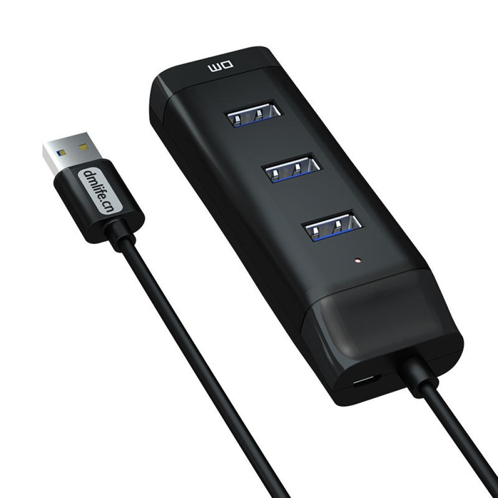 USB-хаб 4 Port USB 3.0 DM CHB007 — юсб концентратор на 4 порти юсб 3.0 (106899), фото 1