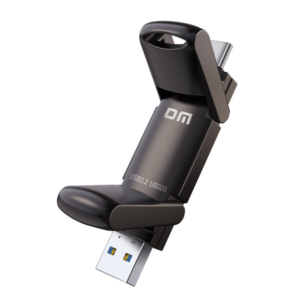 Зовнішній SSD-диск 256 GB USB 3.2 Type-A/USB Type-C — портативний твердотільний накопичувач DM US020-256 (7706901)