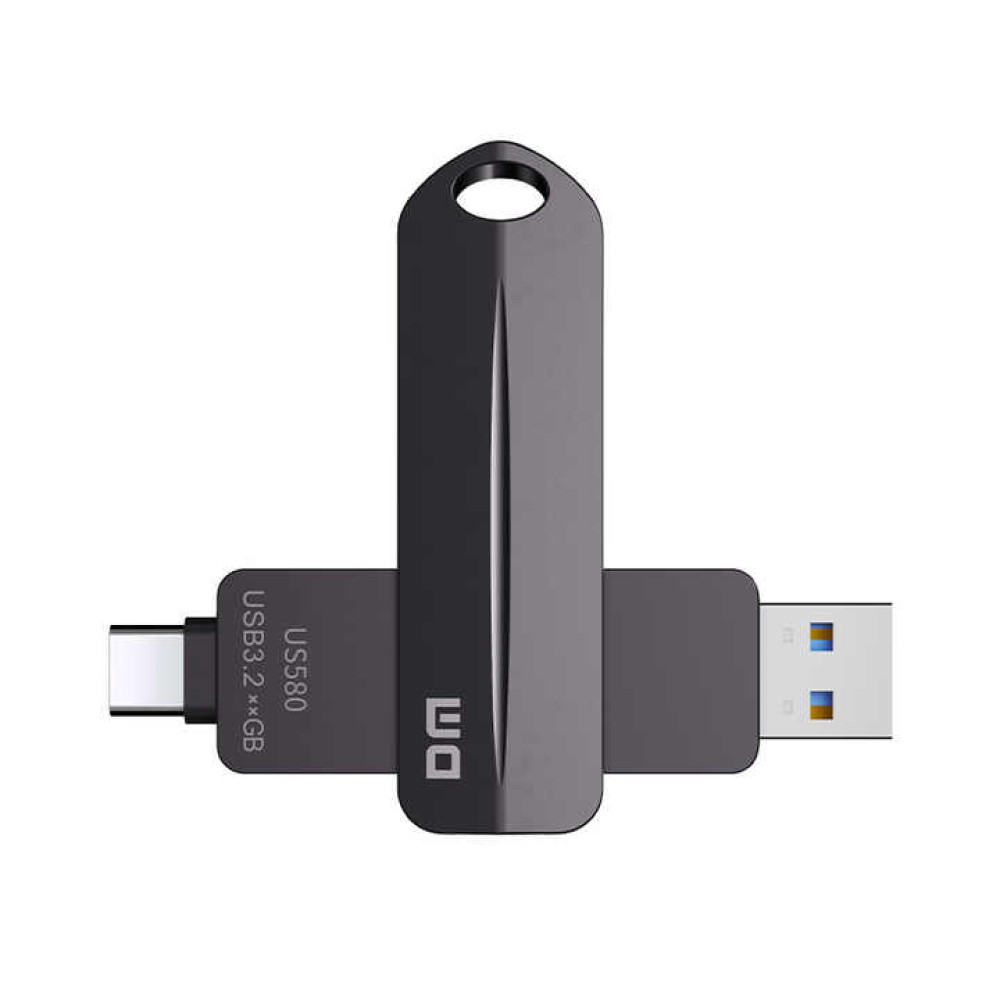 Зовнішній SSD-диск 512 GB USB 3.2 Type-A/USB Type-C — портативний твердотільний накопичувач DM US580-512 (7706931)