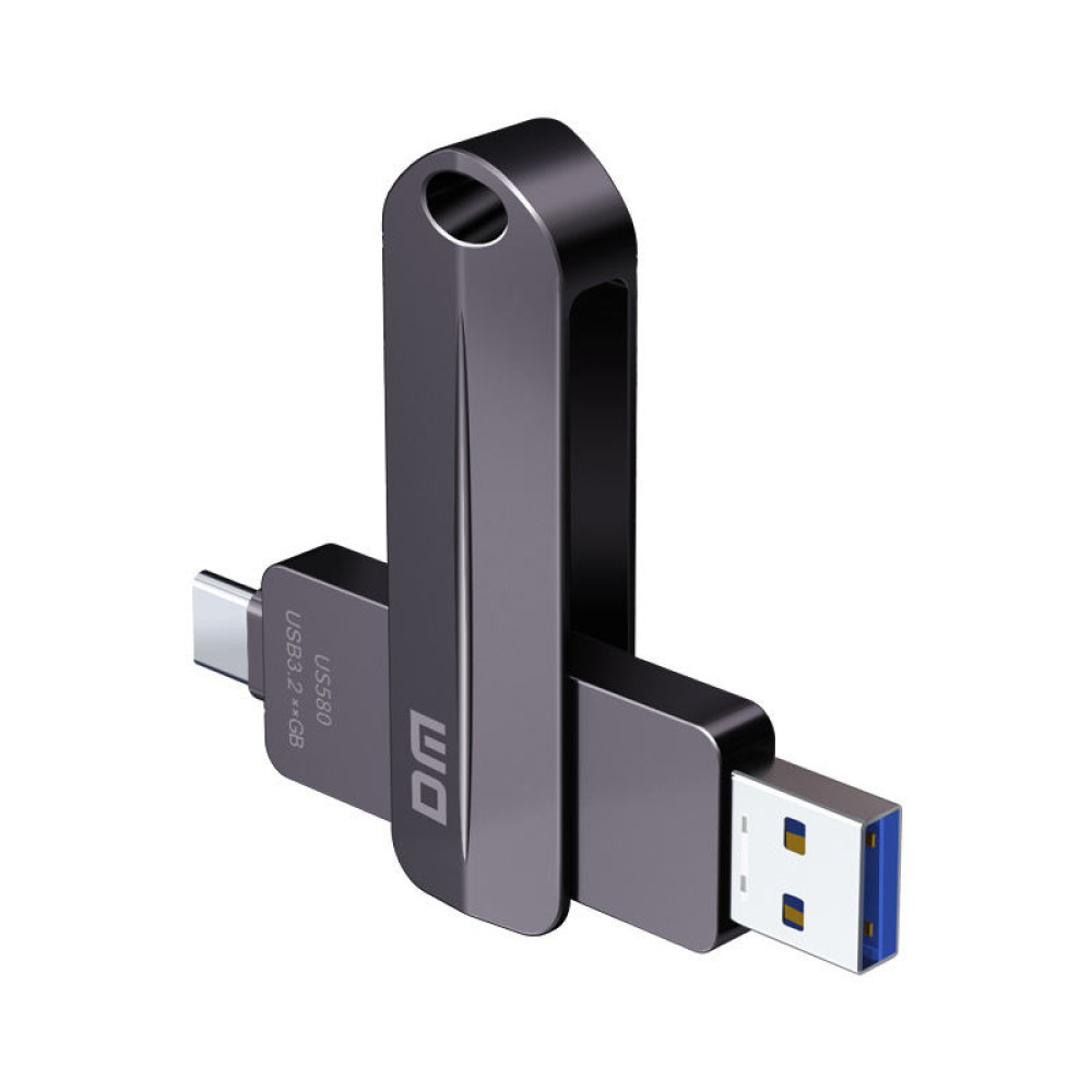 Зовнішній SSD-диск 256 GB USB 3.2 Type-A/USB Type-C — портативний твердотільний накопичувач DM US580-256 (7706903)