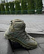 Черевики високі всесезонні на автошнурівці Олива (23768), фото 9