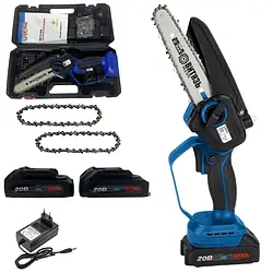 Акумуляторна міні ланцюгова пилка Витязь АПЦ-20-6 БЩ (Безщітковий двигун, 2 акумулятори, 2 ланцюги) ®