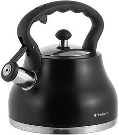 Чайник Ofenbach Black 2.7 л неіржавка сталь, зі свистком