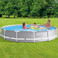 Каркасний басейн Intex 26712 (76*366 см., об'єм: 6503 л., картриджний фільтр-насос 2006 л/год, серія: Prism Frame) [Склад