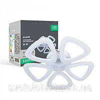 Світлодіодний світильник-люстра накладний Hi-Tech AL6555 CLOVER 50Вт 5000K 5300Лм білий Ø460х460х75 мм