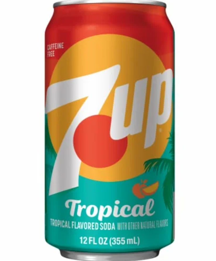 Газований напій 7-Up Tropical 355мл, фото 1
