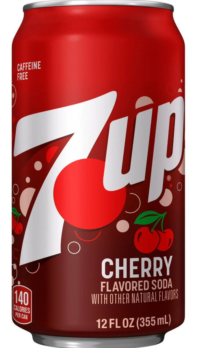 Газований напій 7-Up Cherry Flavored Soda 355мл