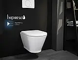 Підвісний унітаз Imprese Lednice Rimless з сидінням Duroplast Slim slow-closing (неоригінальне пакування), фото 4