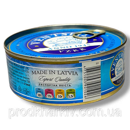 Скумбрія в томатному соусі Ventspils 240 грамів, фото 5