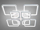 Надяскрава світлодіодна люстра 8060/4+4WH LED 3color dimmer, фото 4
