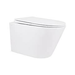 Унітаз підвісний Qtap Swan безобідковий з сідінням Soft-close QT16335178W