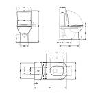 Унітаз-компакт Qtap Nando безобідковий з сидінням Soft-close QT12221222AW, фото 3