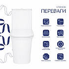 Унітаз-компакт Qtap Nando безобідковий з сидінням Soft-close QT12221222AW, фото 4