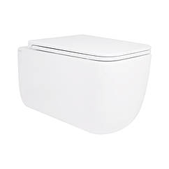 Унітаз підвісний Qtap Gemini безободковий з сидінням Soft-close QT2533076EUQW