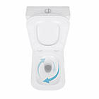 Унітаз підлоговий Qtap Tern Ultra Quiet безобідковий з сидінням Soft-Close QT17222175AUQ1W White, фото 6