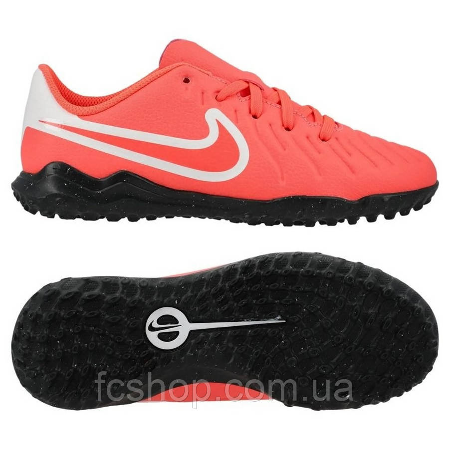 Сороконіжки дитячі Nike JR TIEMPO LEGEND 10 CLUB TF DV4355-800, Рожевий, Розмір (EU) — 32