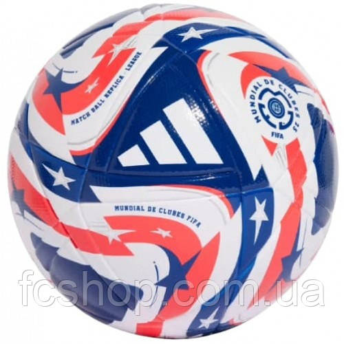 М'яч футбольний Adidas FCWC League JD3824, Білий, Розмір (EU) — 5