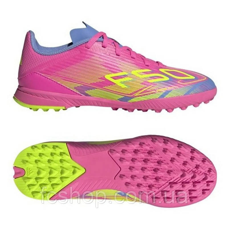 Сороконіжки дитячі Adidas F50 League IE3755, Рожевий, Розмір (EU) — 35